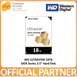 WD Ultrastar 18TB Enterprise Data Centre Class Internal SATA Hard Drive 3.5" - WD SINGAPORE Warranty 5 years . 
